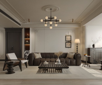 French Style A Living Room-ID:977121115