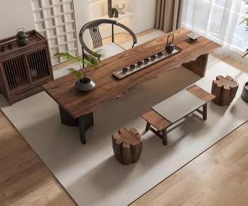 New Chinese Style Tea Tables And Chairs-ID:689171085