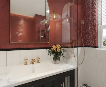 French Style Bathroom Cabinet-ID:709172011