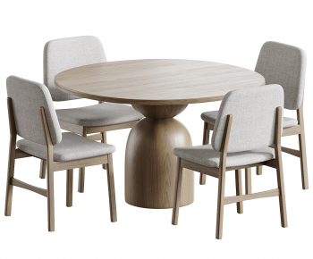 Modern Dining Table And Chairs-ID:488224986