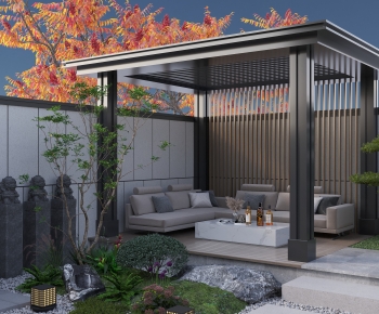 New Chinese Style Courtyard/landscape-ID:106893061