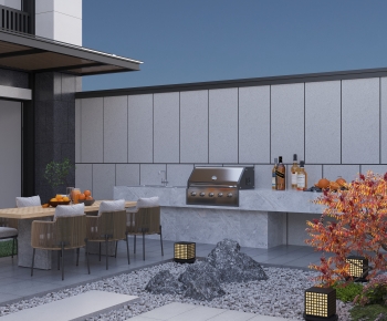 New Chinese Style Courtyard/landscape-ID:936410415