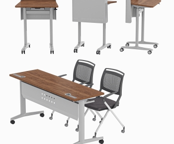 Modern Office Desk And Chair-ID:135741007