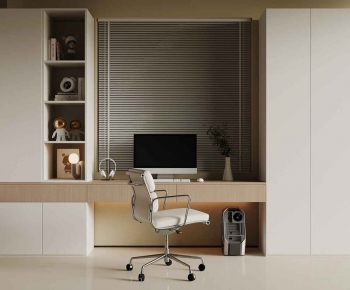 Modern Computer Desk And Chair-ID:405392898