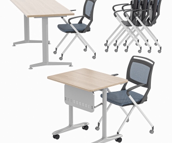 Modern Office Desk And Chair-ID:857709884