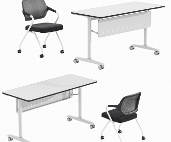 Modern Office Desk And Chair-ID:538101913