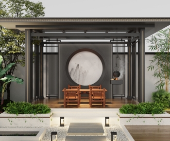 New Chinese Style Courtyard/landscape-ID:420481926
