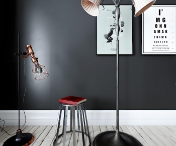 Industrial Style Floor Lamp-ID:767191892