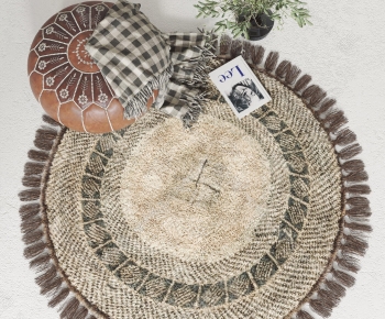 Nordic Style Circular Carpet-ID:460549124