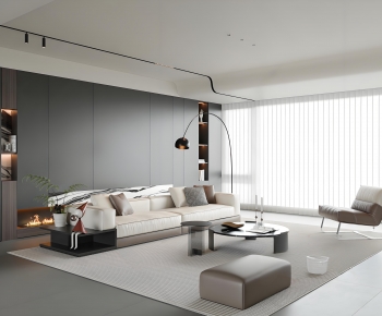 Modern A Living Room-ID:968164922