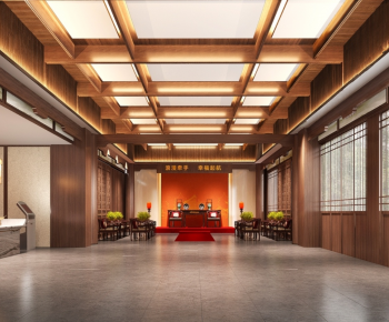 New Chinese Style Office Reception Desk-ID:238532072