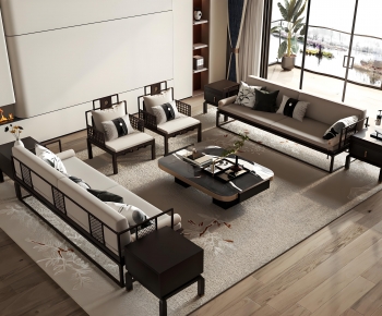 New Chinese Style Sofa Combination-ID:231009014