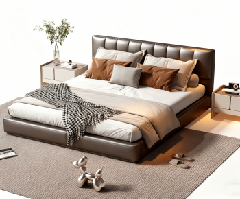 Modern Double Bed-ID:330101012
