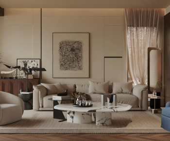 Modern A Living Room-ID:380219943