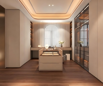 Modern Clothes Storage Area-ID:449157004