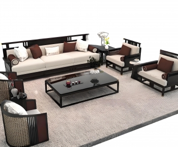 New Chinese Style Sofa Combination-ID:532891044