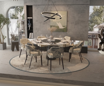 Modern Dining Table And Chairs-ID:733133084