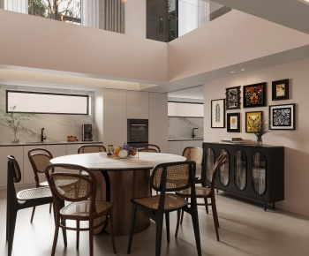 Wabi-sabi Style Dining Room-ID:947912937