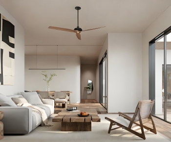 Wabi-sabi Style A Living Room-ID:978460074