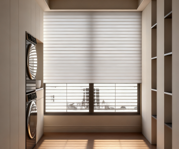 Modern Balcony Laundry Room-ID:634651236