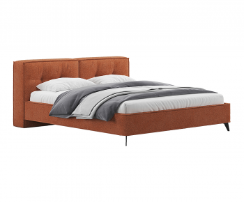 Modern Double Bed-ID:524460087