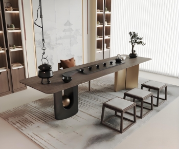 New Chinese Style Tea Tables And Chairs-ID:203005085
