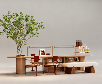 Modern Computer Desk And Chair-ID:790977953