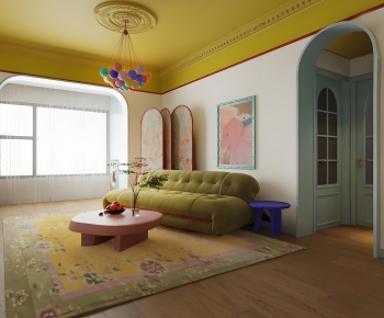 French Style A Living Room-ID:590703015