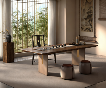 New Chinese Style Tea Tables And Chairs-ID:610501059