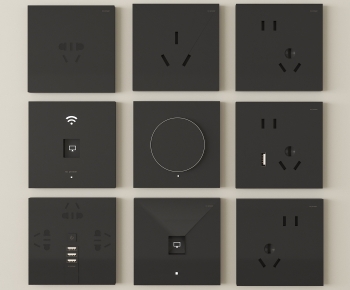 Modern Switch Socket Panel-ID:408427004