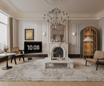 French Style A Living Room-ID:161420115