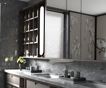 Modern Bathroom Cabinet-ID:242450956