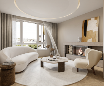 Modern A Living Room-ID:350953104