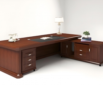 New Chinese Style Manager's Desk-ID:180464039
