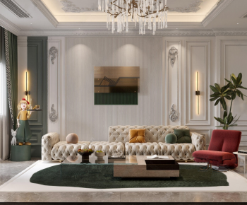 French Style A Living Room-ID:226094964