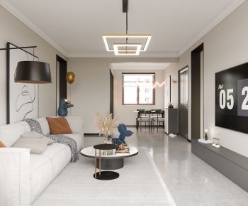 Modern A Living Room-ID:372133979