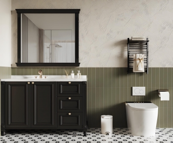 French Style Bathroom Cabinet-ID:868139982