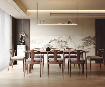 New Chinese Style Dining Room-ID:874782091