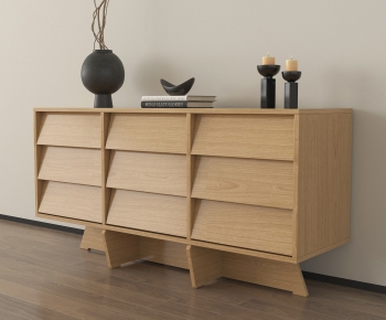 Wabi-sabi Style Entrance Cabinet-ID:498558047