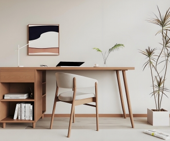 Modern Computer Desk And Chair-ID:905349029