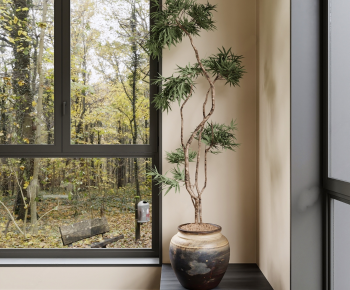 Modern Ground Green Plant Potted Plants-ID:635793929