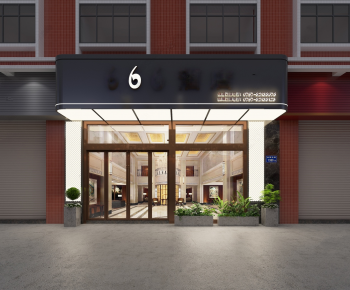 Modern Facade Element-ID:503671292