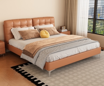 Modern Double Bed-ID:616832022