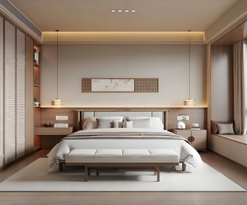 New Chinese Style Bedroom-ID:669089083