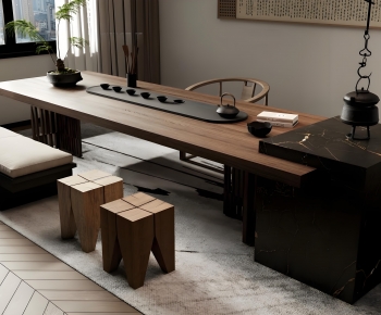 New Chinese Style Tea Tables And Chairs-ID:821531068