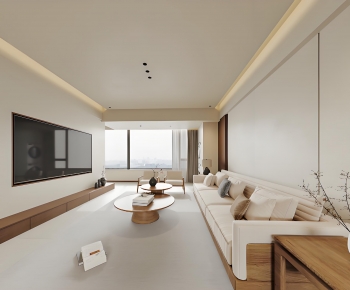 New Chinese Style A Living Room-ID:724457983