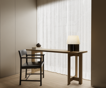 New Chinese Style Computer Desk And Chair-ID:764664895