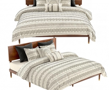 Modern Double Bed-ID:826296091