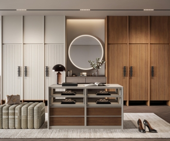 Modern Clothes Storage Area-ID:237246048