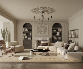 French Style A Living Room-ID:633799086